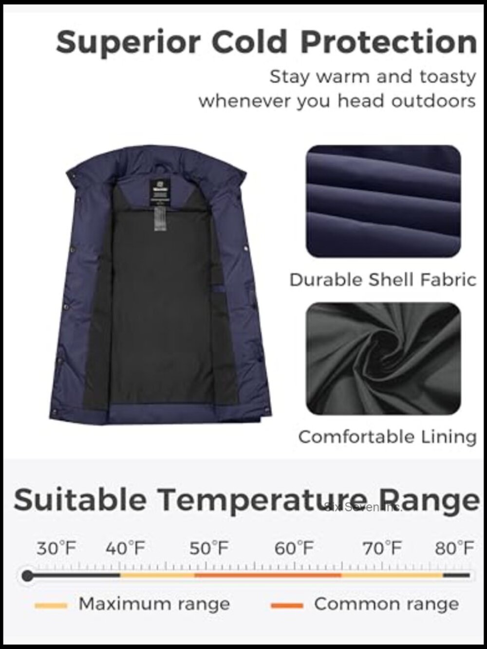 Women's Thicken Winter Puffer Vest Outerwear Warm Puffy Vest - Picture 3 of 6